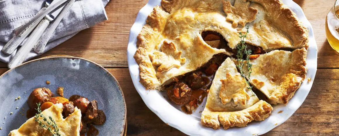 A triumphant holiday steak and potato pie.