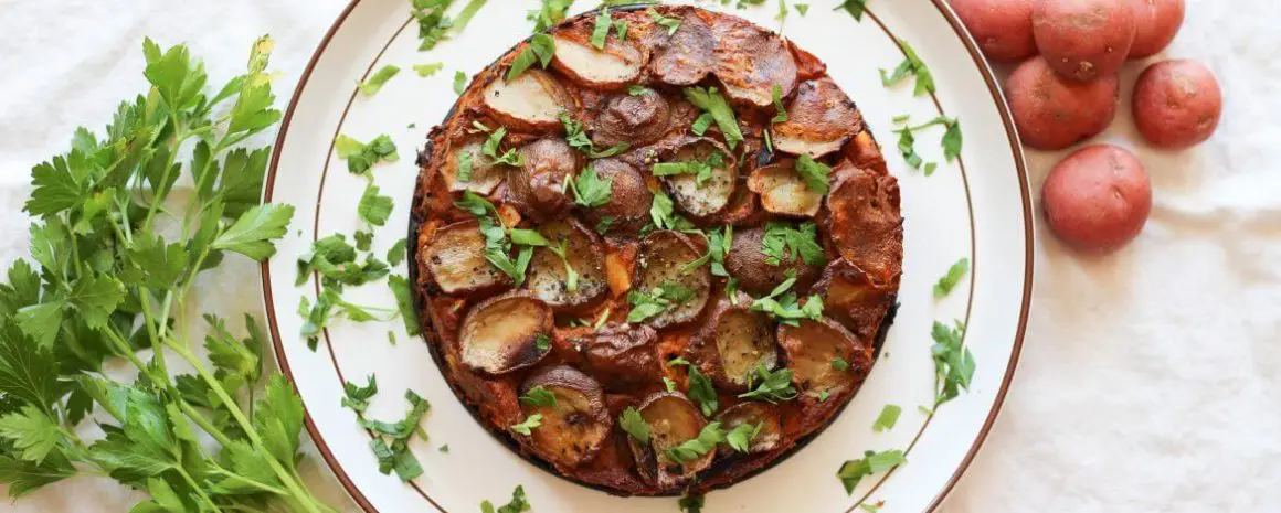 Goat Cheese and Pumpkin Scalloped Potatoes