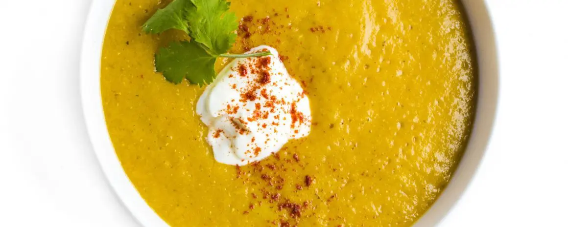 A nice bowl of lentil stew.