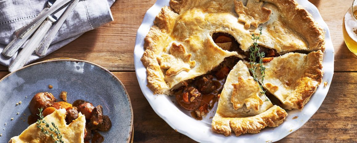 A triumphant holiday steak and potato pie.