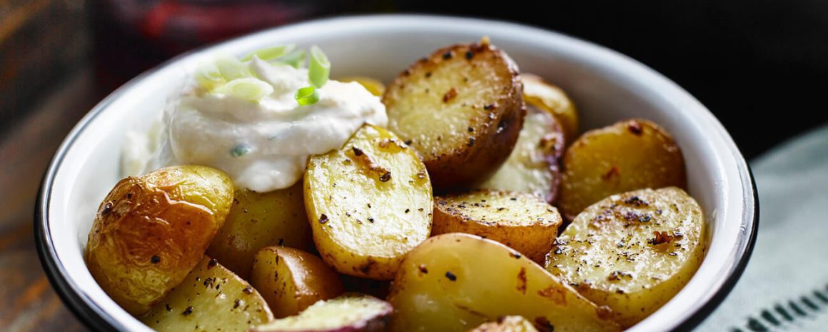 Grilled Potatoes with Horseradish.