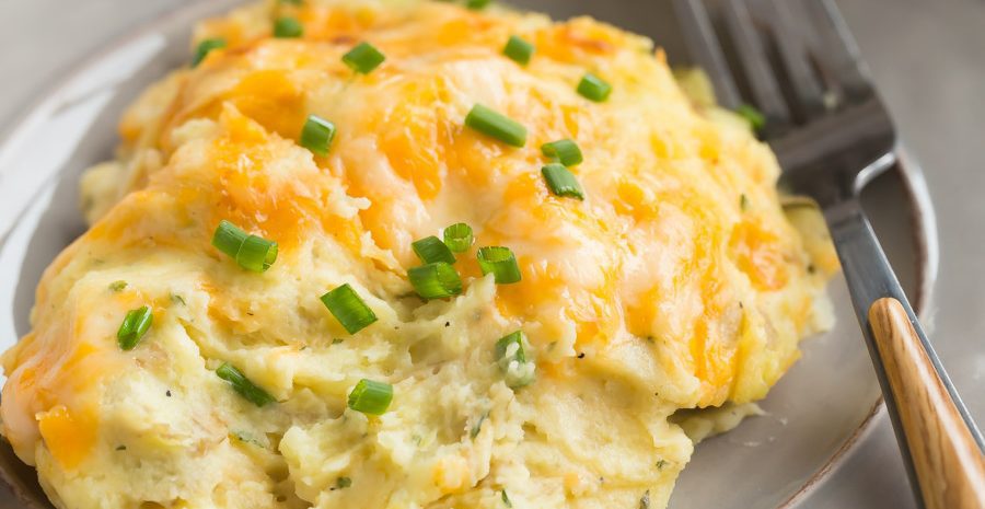 Cheesy make-ahead mashed potatoes.