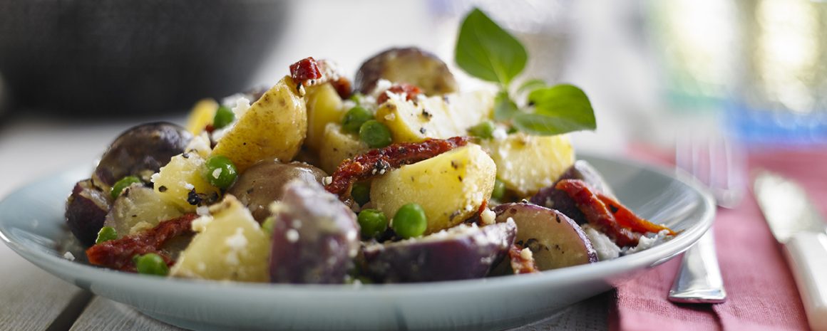 Little Potato Salad with Sun-Dried Tomatoes