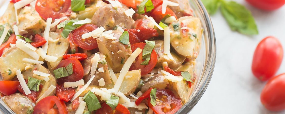 Creamy Italian Potato Salad in a bowl.