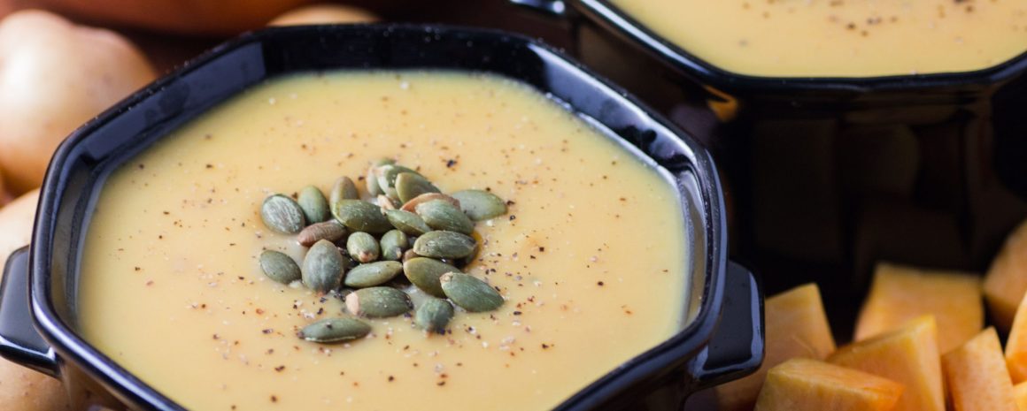 Pumpkin potato soup.