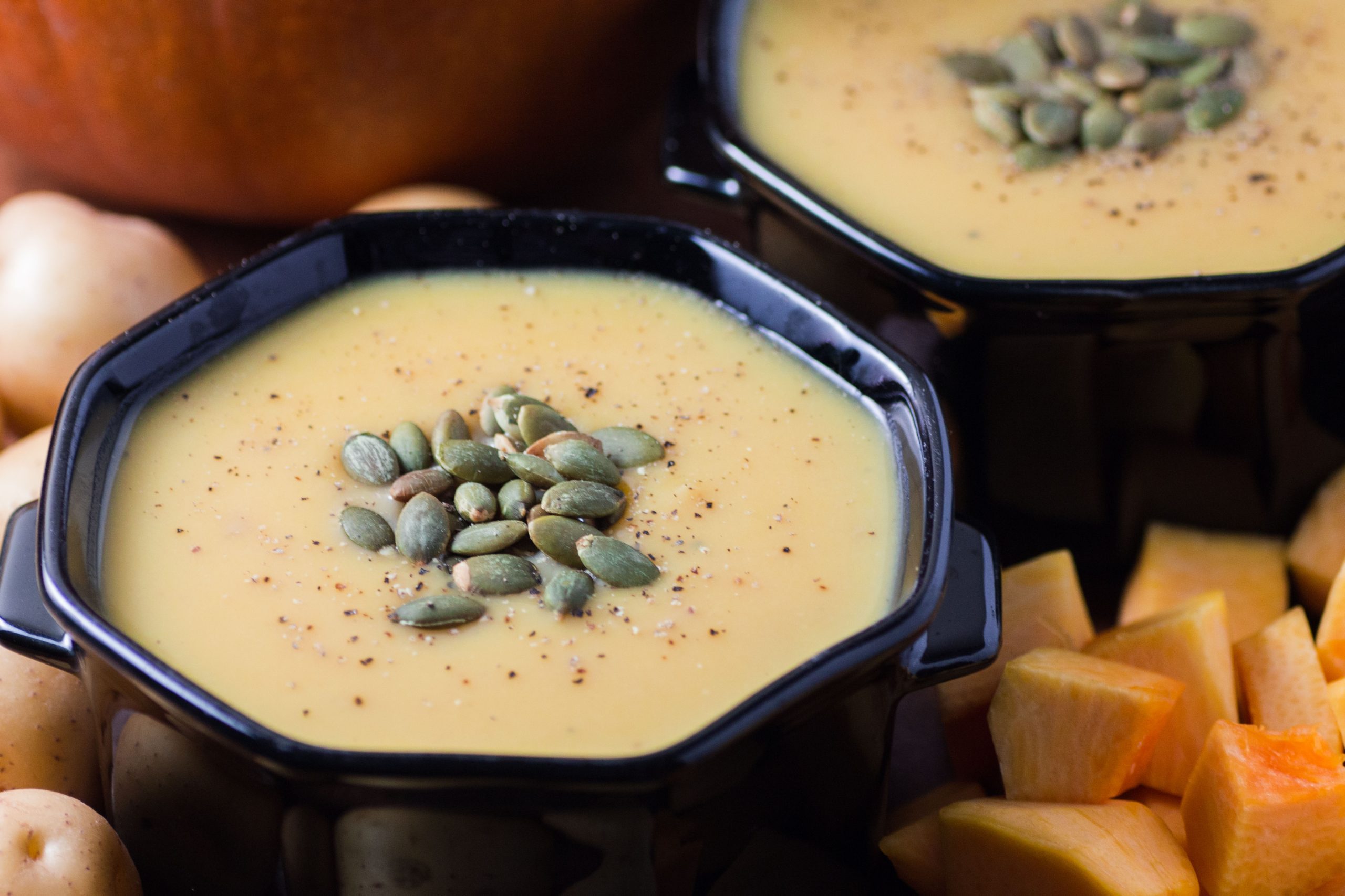 Pumpkin potato soup.