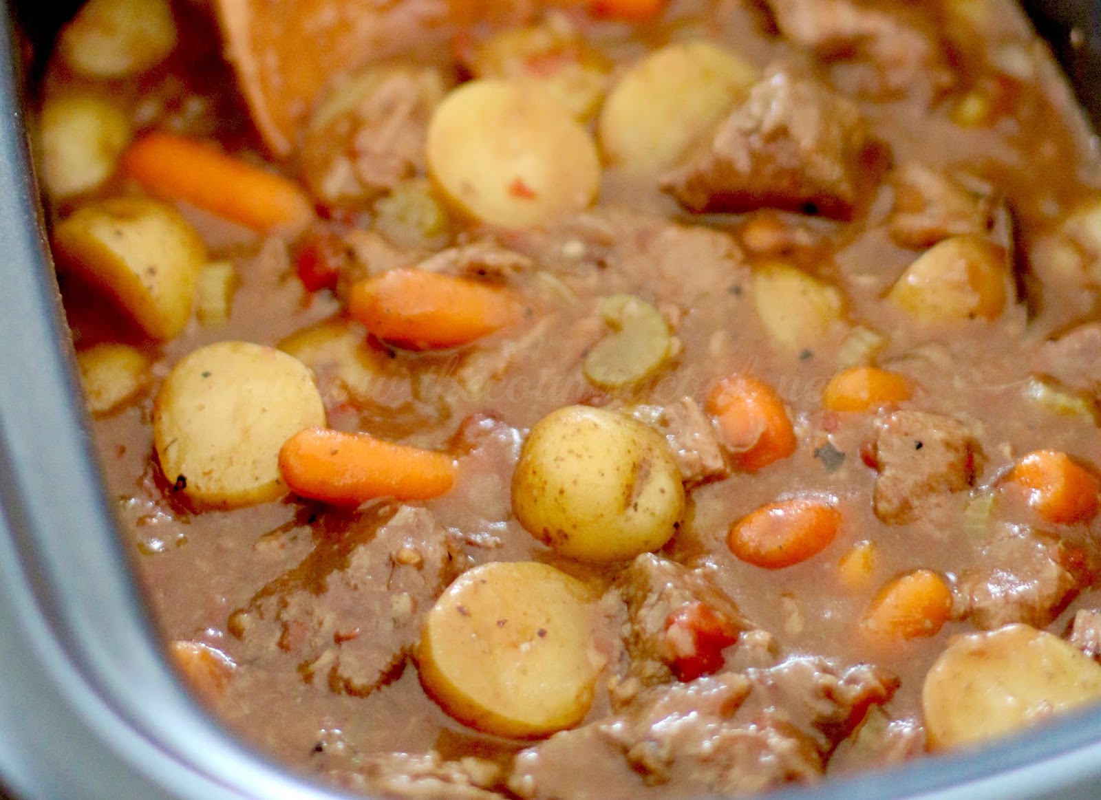 Slow Cooker Chunky Beef and Potato Stew