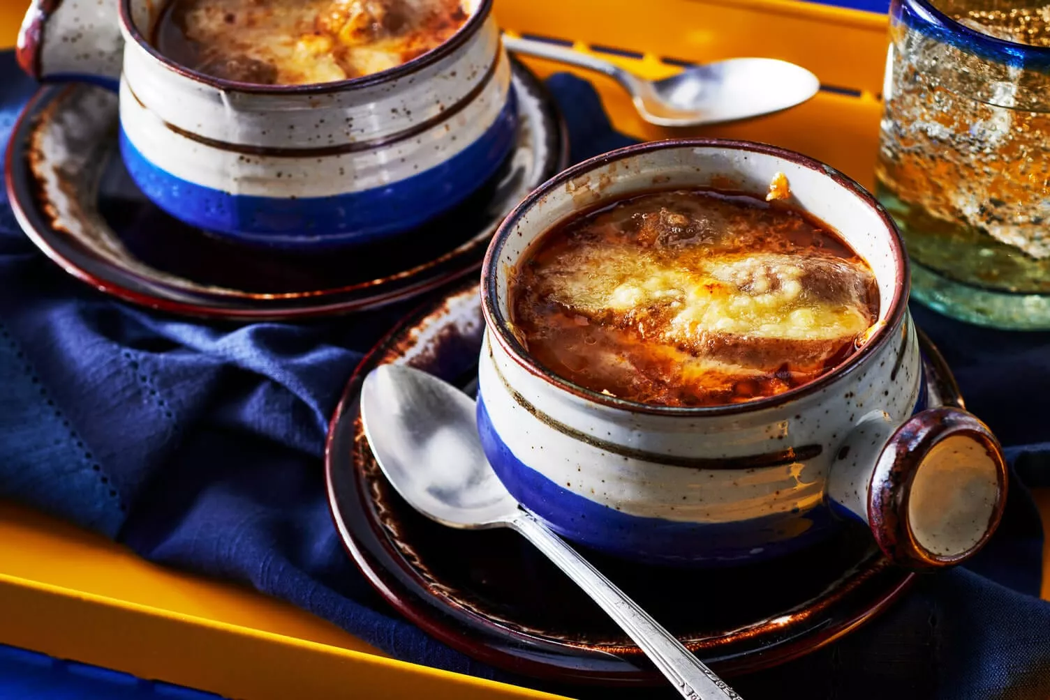 French-Onion-Potato-Soup_The-Food-Group_Web-Res-3 Delicious little bowls of French onion soup with potatoes.