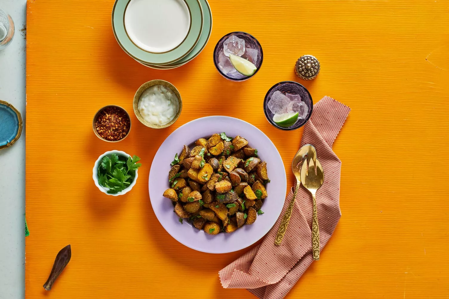Garam-Masala-and-Curry-Roasted-Potatoes_The-Food-Group_Web-Res-2 A bowl of garam masala and curry pan-fried potatoes.