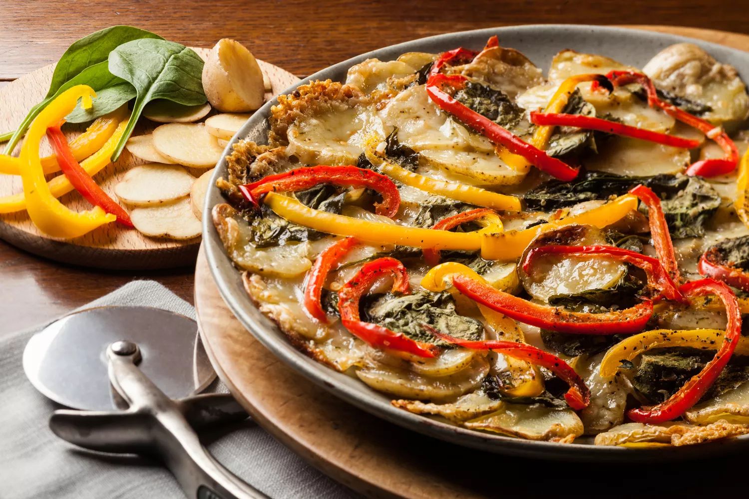 A gluten-free pizza.
