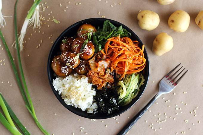 A Korean potato bowl.