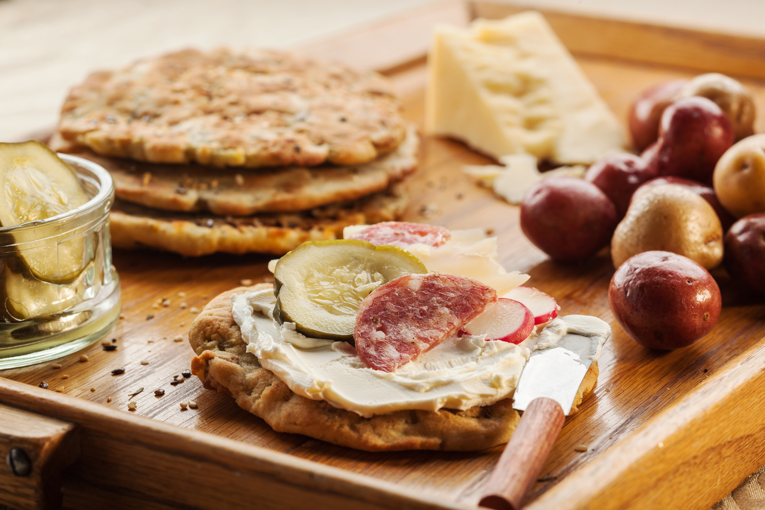 Little potato flatbread