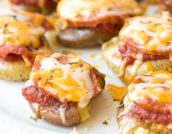 Pizza smashed potatoes.