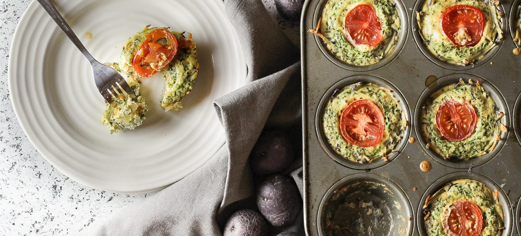 Mini quiches in a muffin tin!