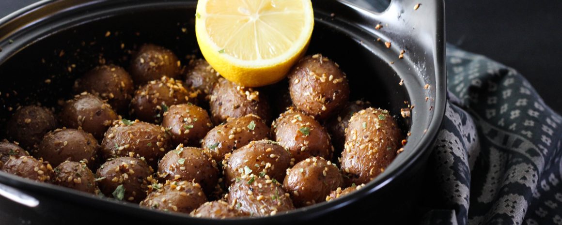 Roasted za'atar potatoes.