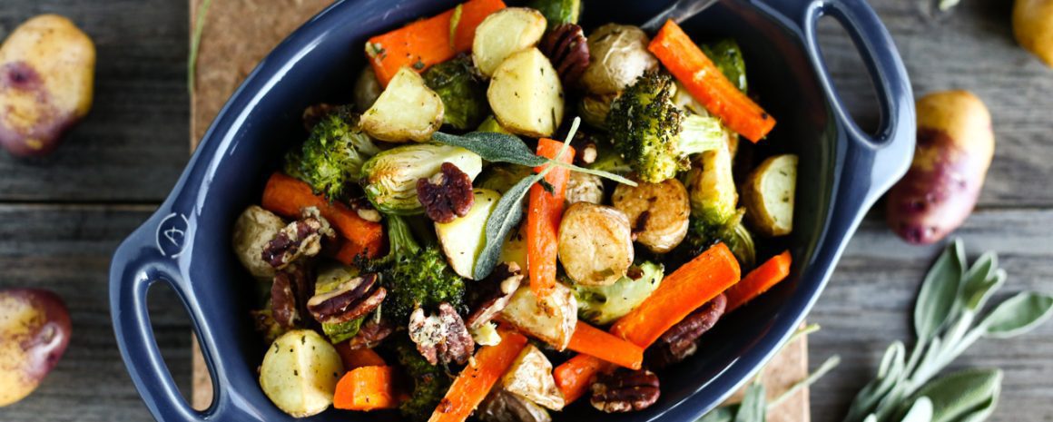 Sage and garlic roasted veggies.