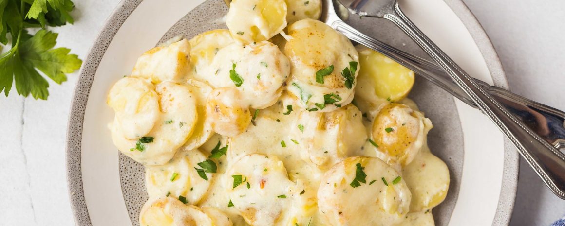 Slow cooker scalloped potatoes.