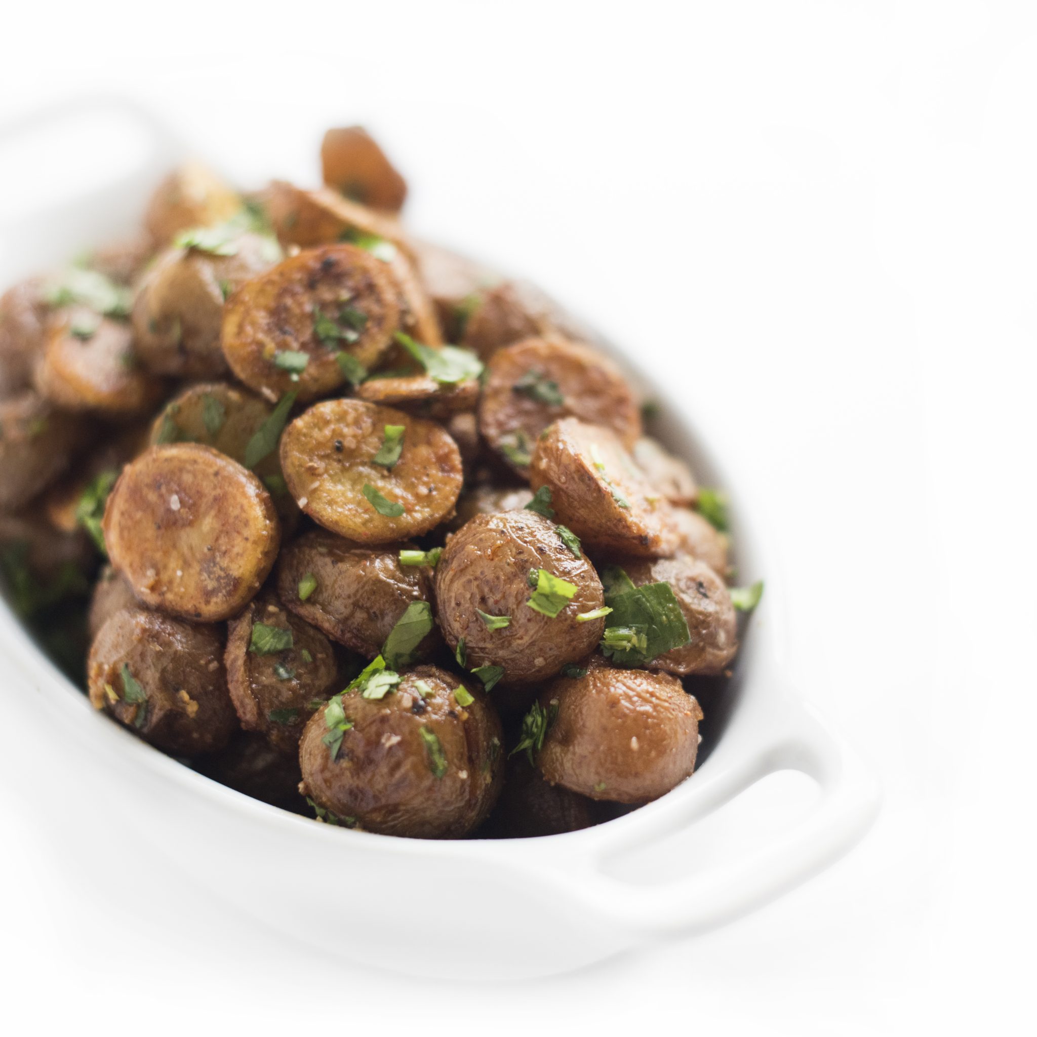 A bowl of spicy potatoes