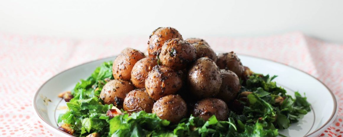 A sweet and salty little potato salad.