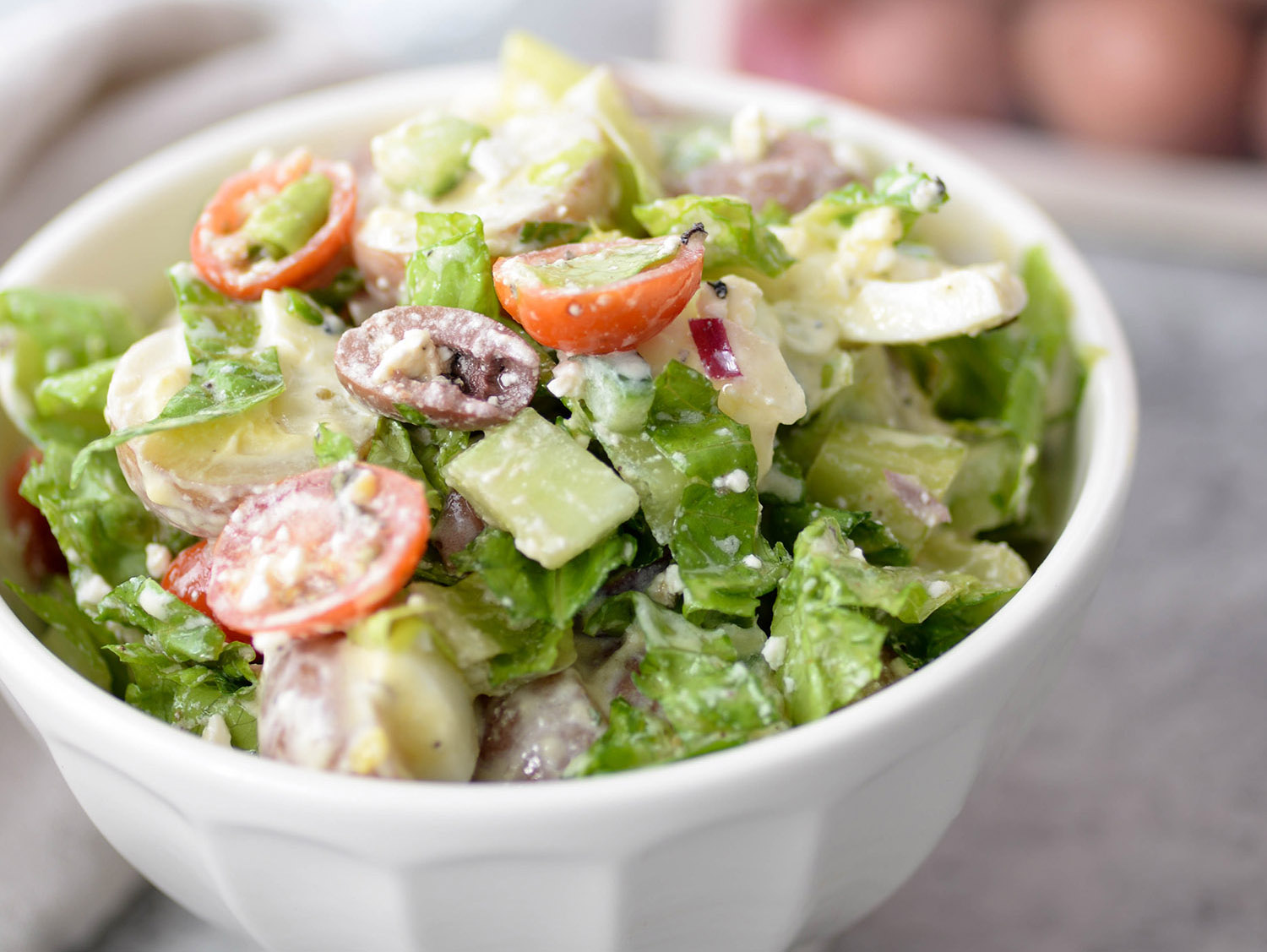 A bowl of Tarpon Springs Greek Salad.