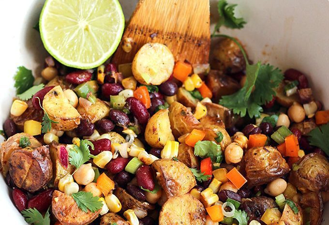 Tex-Mex Three Bean Potato Salad