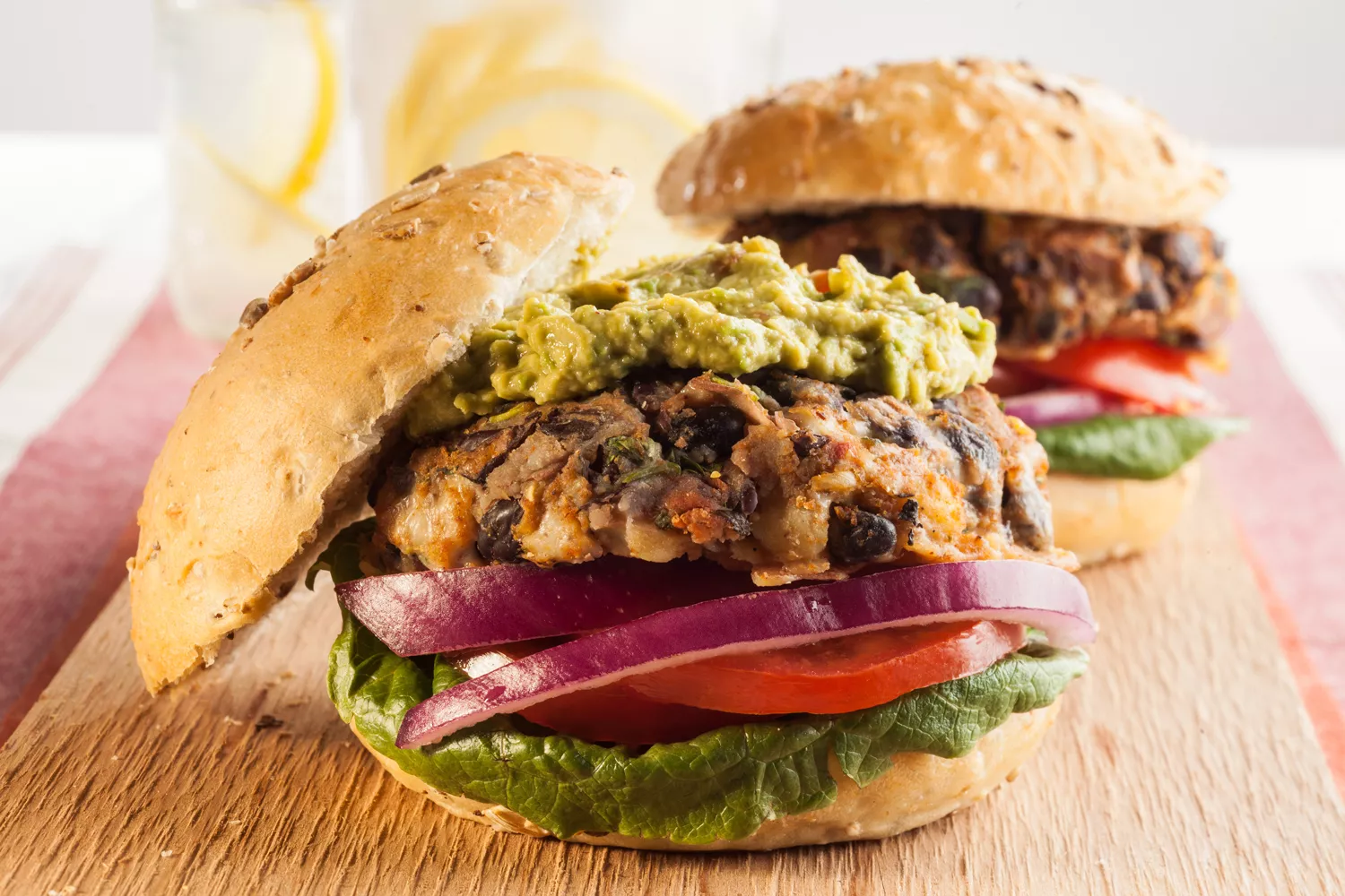 Vegan bean burgers