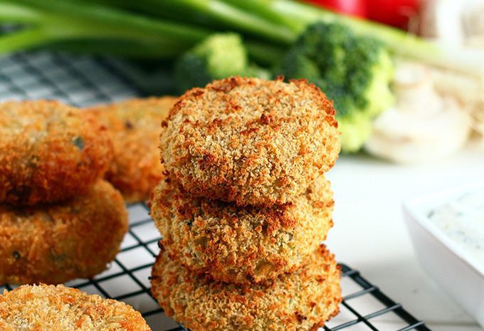 Veggie potato croquettes.