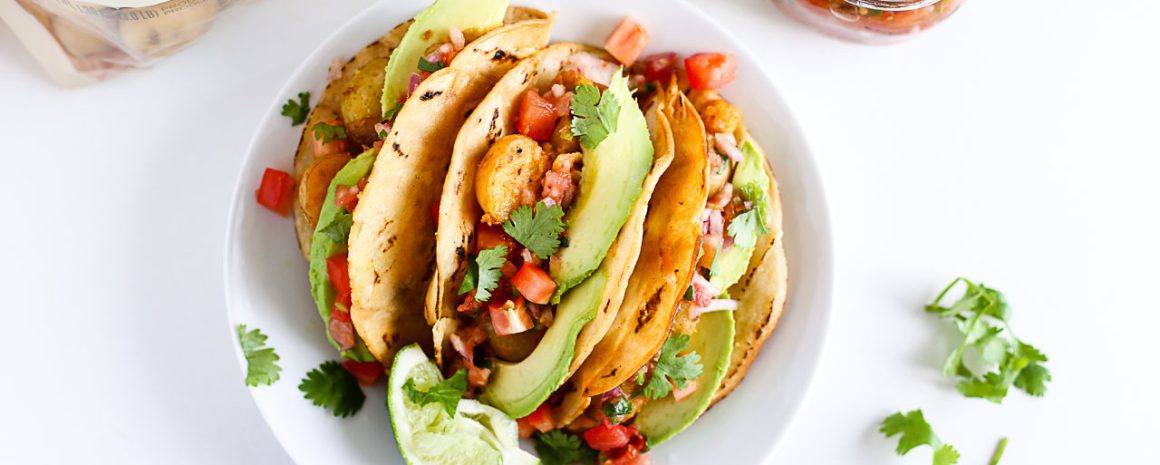 Vegan potato tacos.