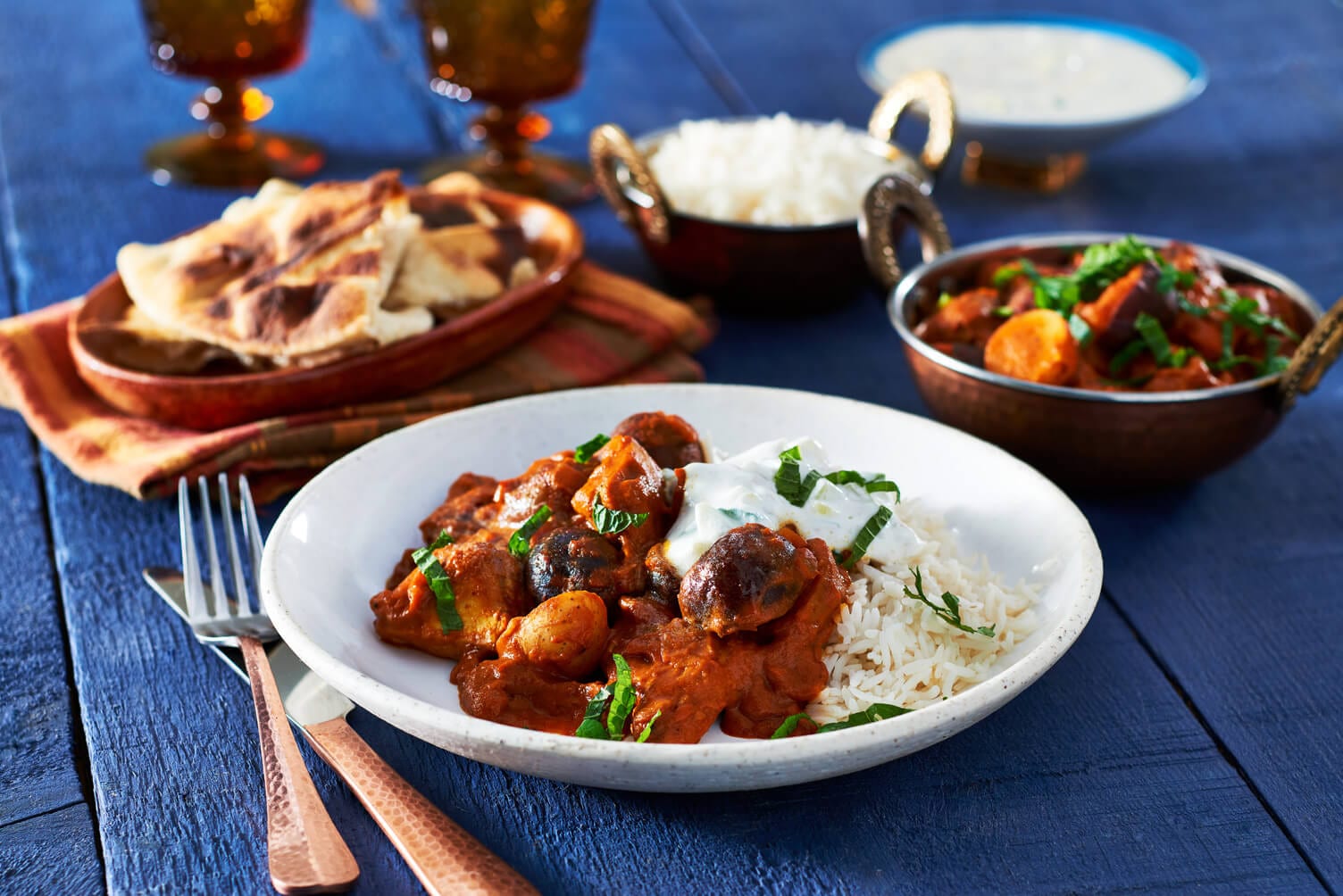 A plate of Instant Pot Butter Chicken.