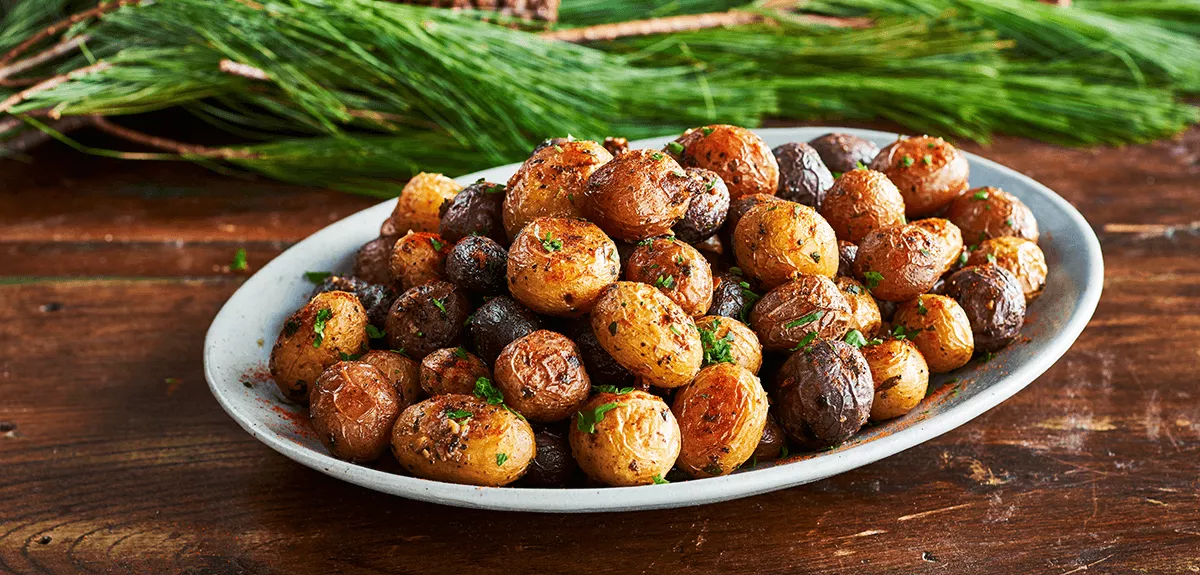 A giant platter of roasted Little Trios™.