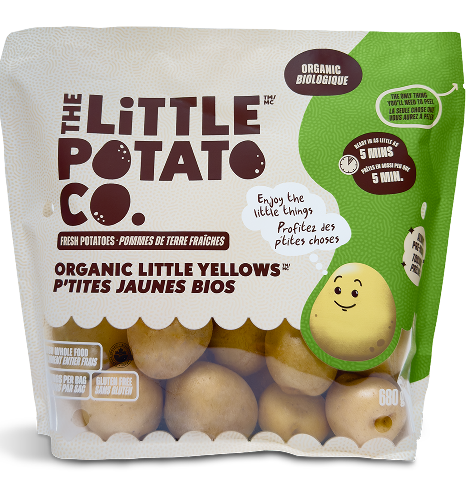 A 1.5 lbs bag of Organic Little Yellows™