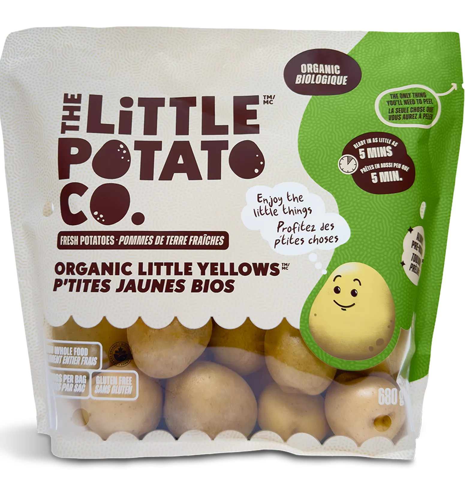 A 1.5 lbs bag of Organic Little Yellows™